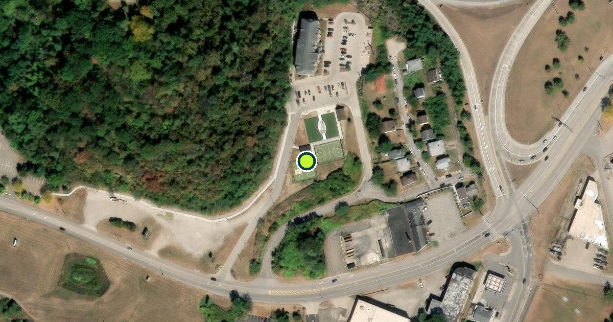 Satellite view of Steubenville Pickleball Courts