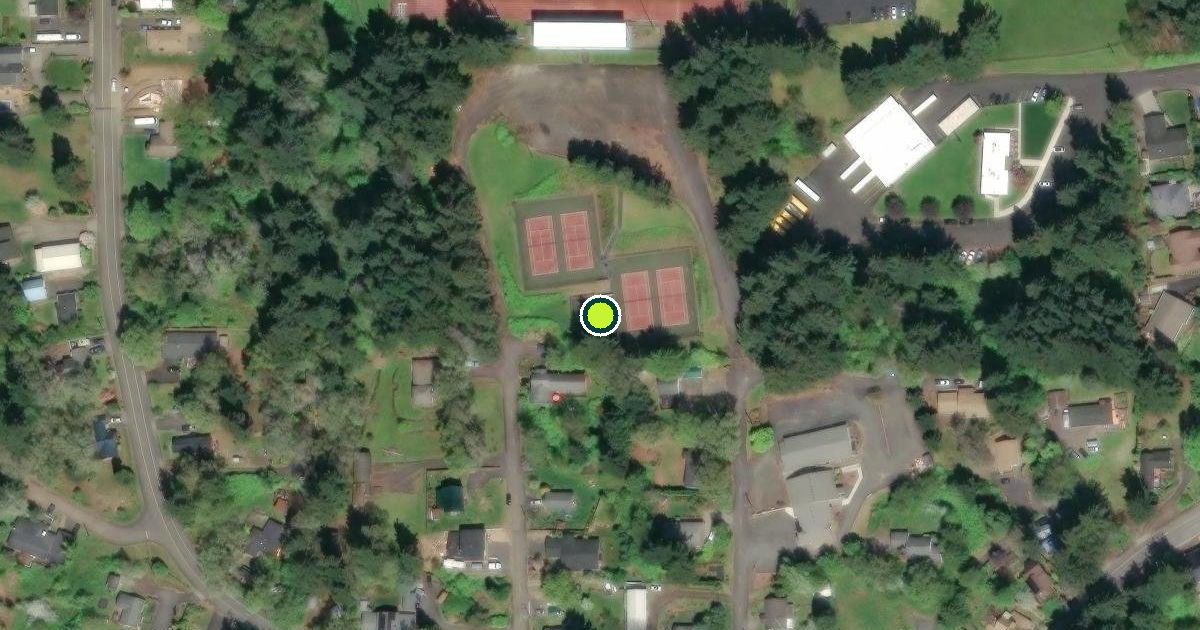 Satellite view of Stevenson Pickleball Courts