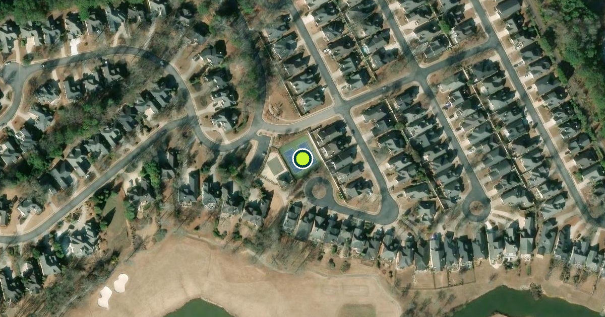 Satellite view of Stockbridge Pickleball Courts