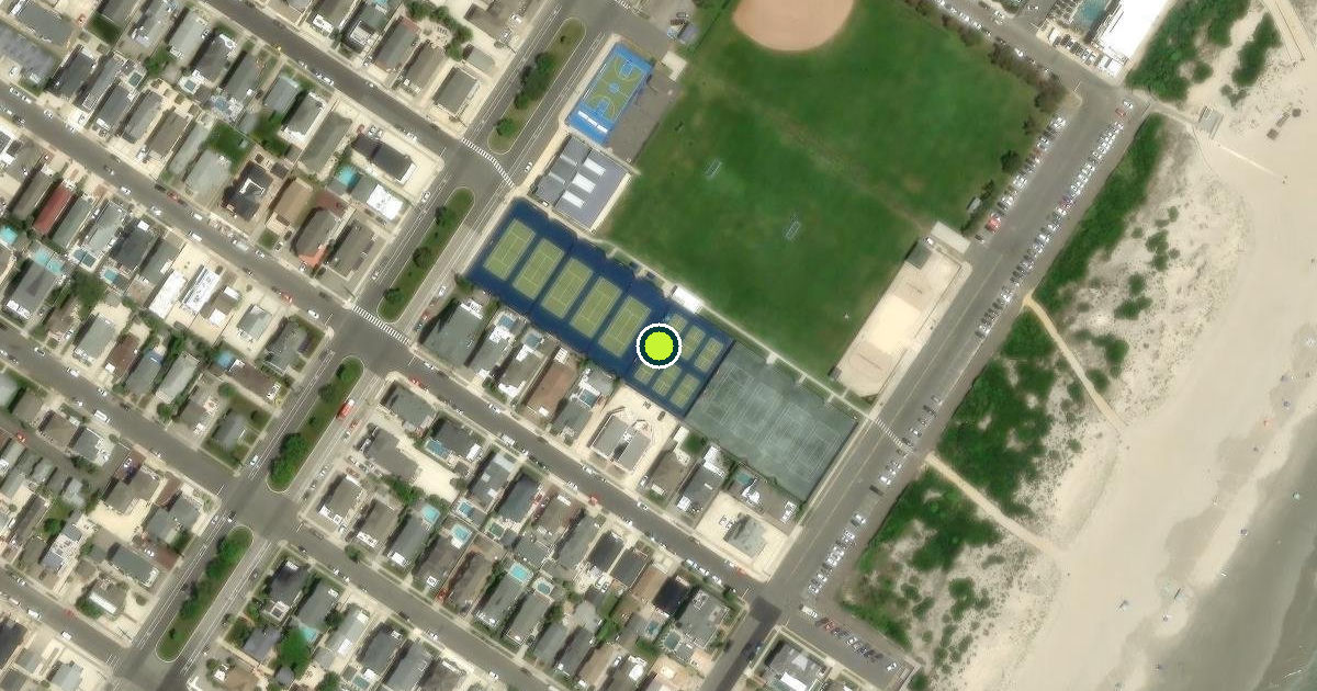 Satellite view of Stone Harbor Pickleball Courts