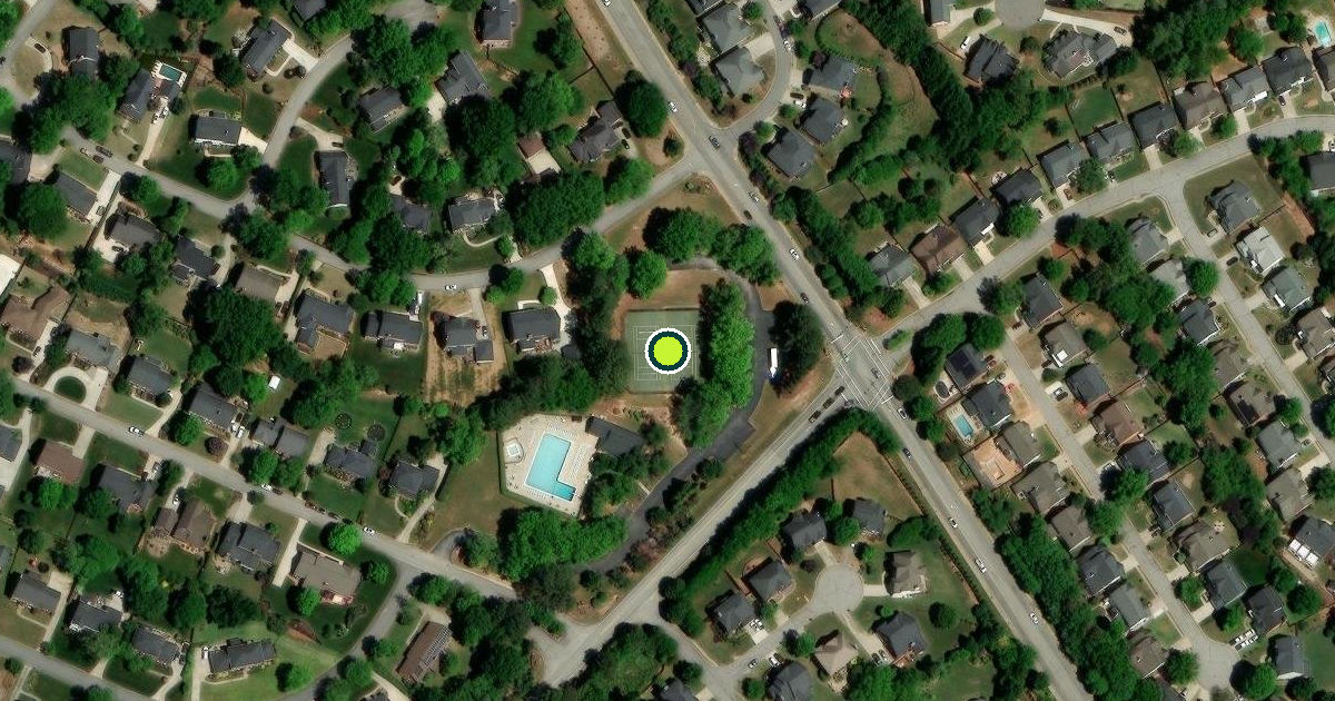 Satellite view of Stoney Creek Pickleball Courts
