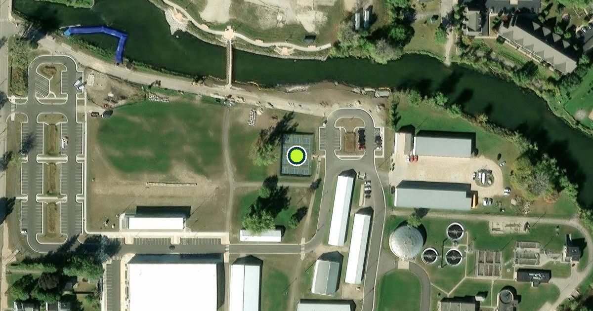 Satellite view of Stoughton Pickleball Courts