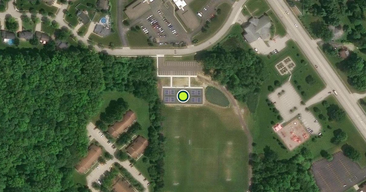 Satellite view of Stow Pickleball Courts