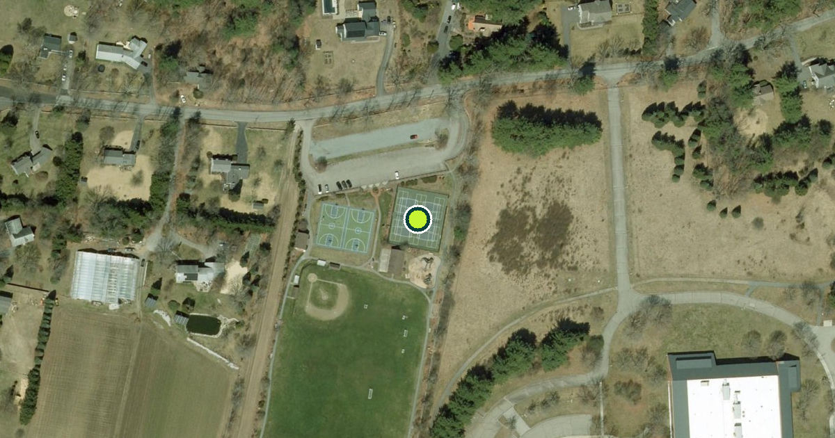 Satellite view of Stow Pickleball Courts