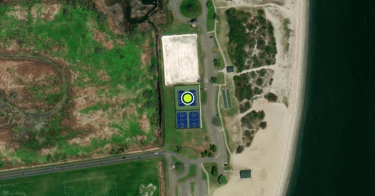 Satellite view of Stratford Pickleball Courts
