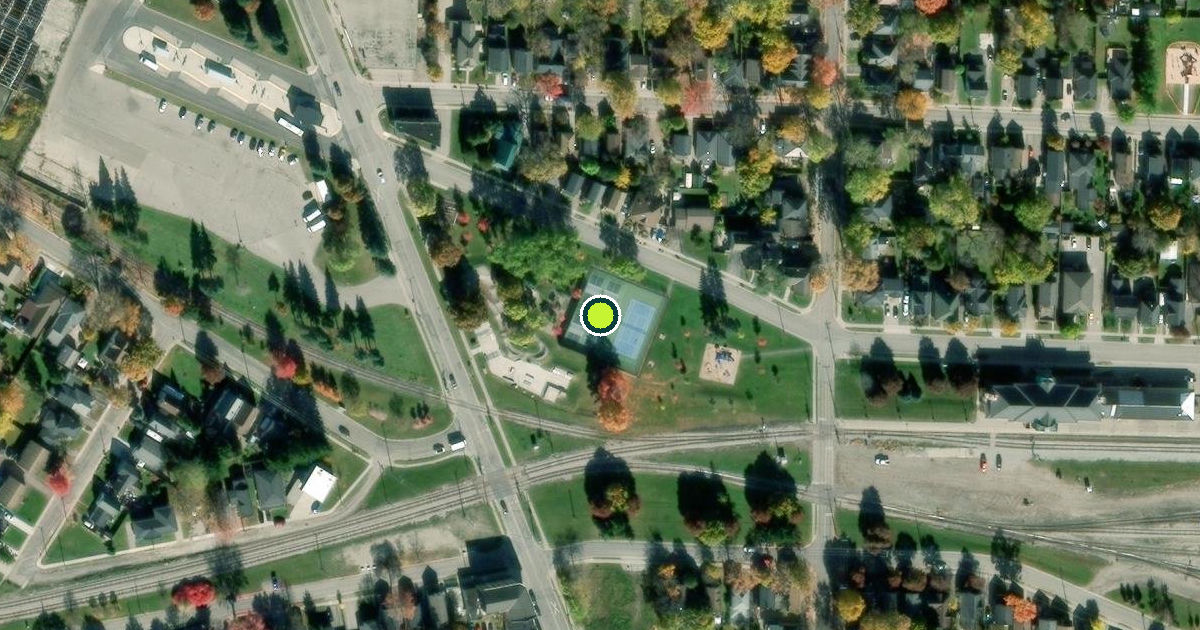 Satellite view of Stratford Pickleball Courts