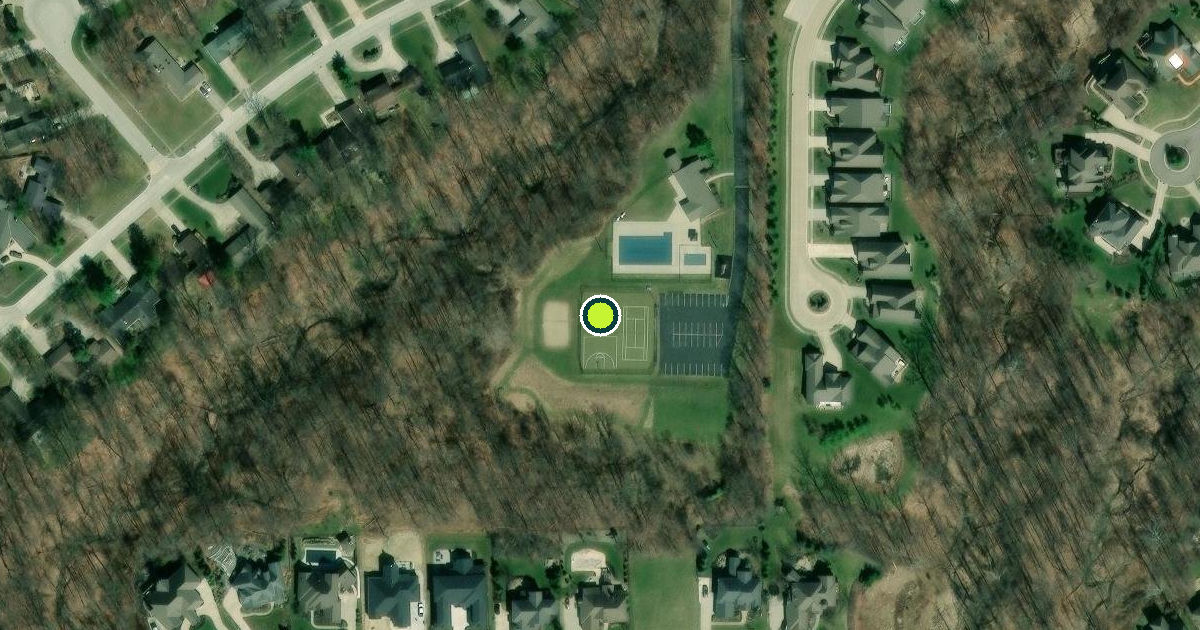 Satellite view of Strongsville Pickleball Courts