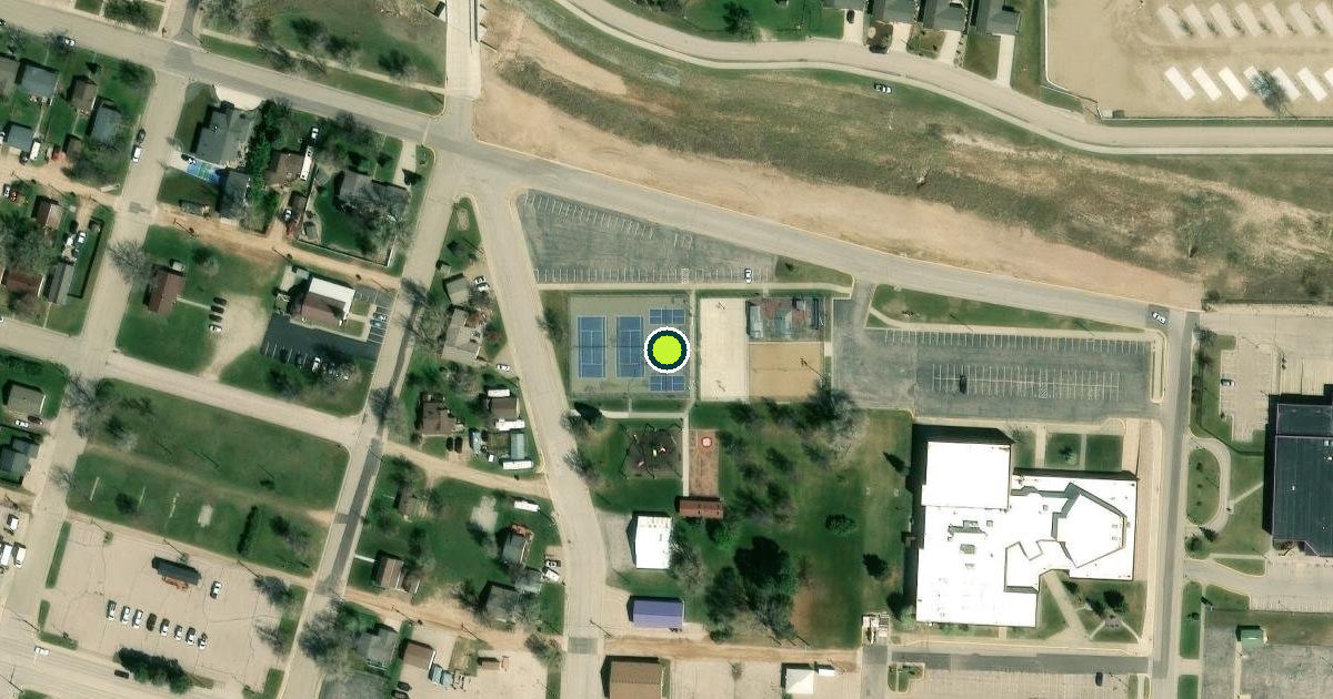 Satellite view of Sturgis Pickleball Courts