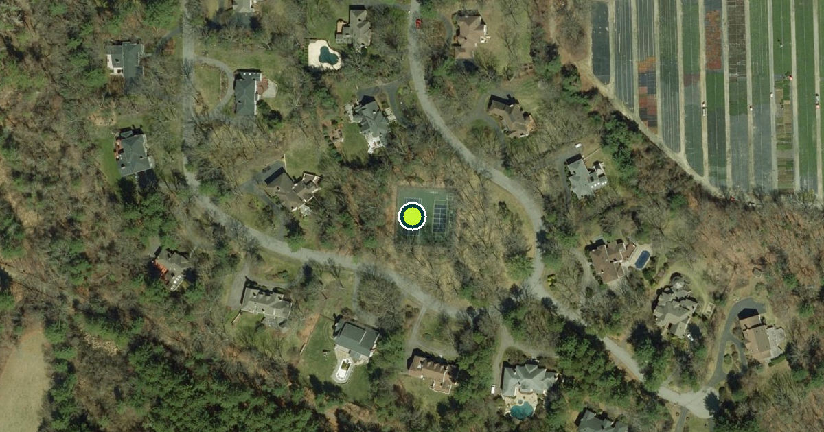 Satellite view of Sudbury Pickleball Courts