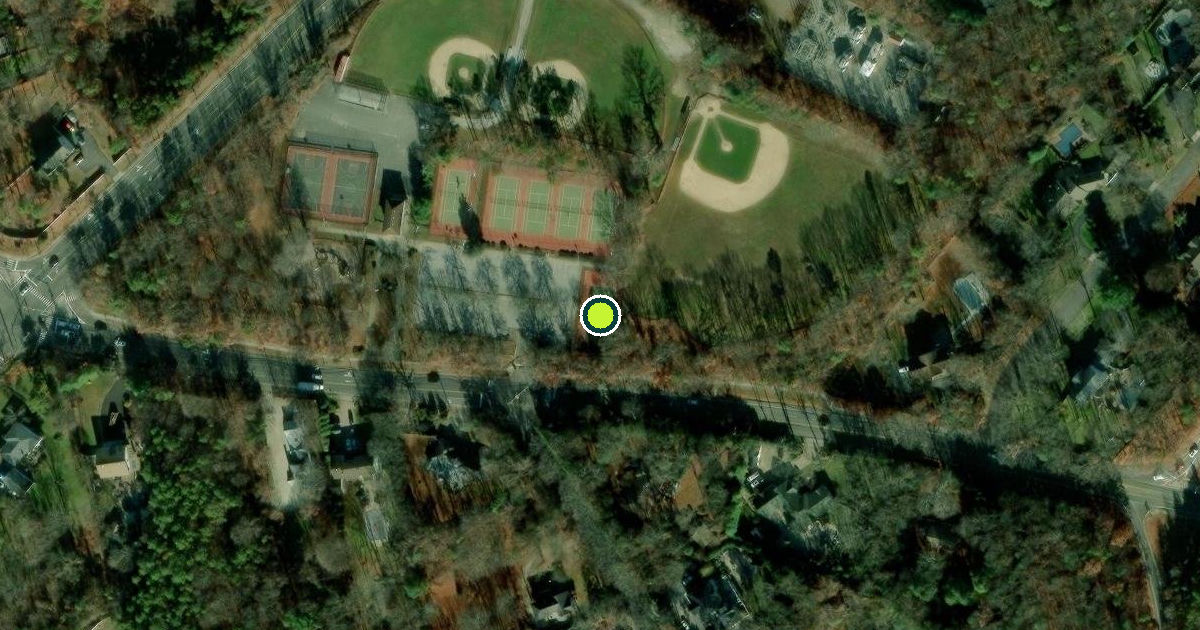 Satellite view of Suffolk County Pickleball Courts