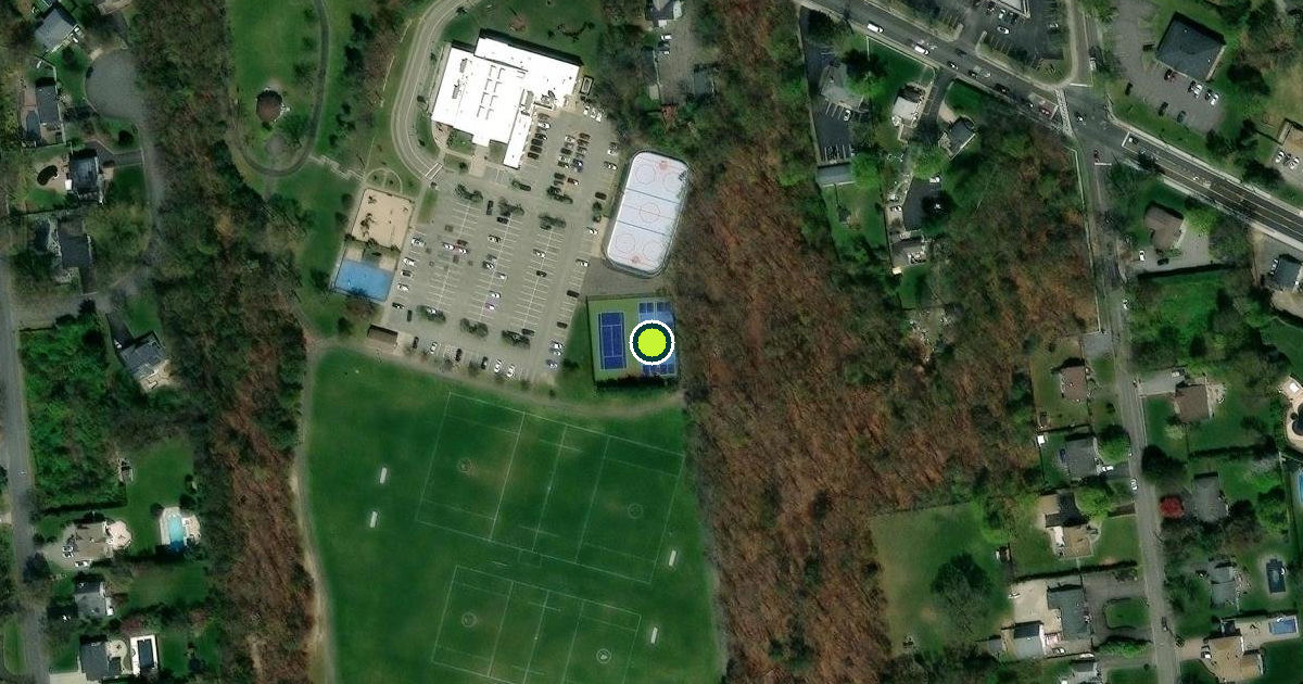 Satellite view of Suffolk County Pickleball Courts
