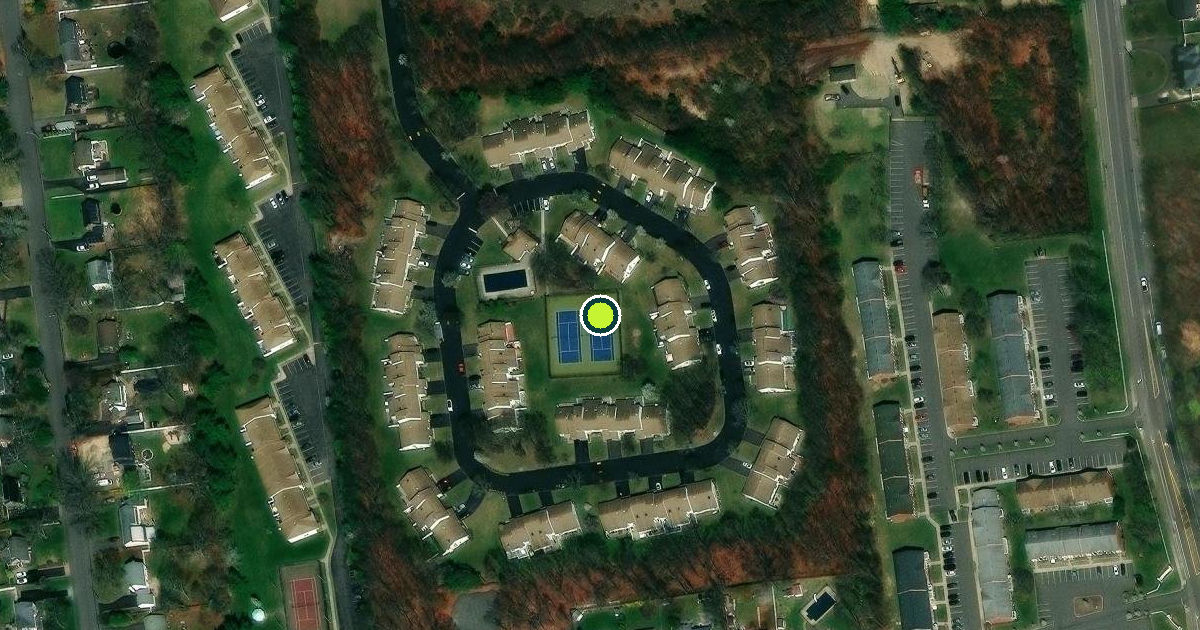 Satellite view of Suffolk County Pickleball Courts