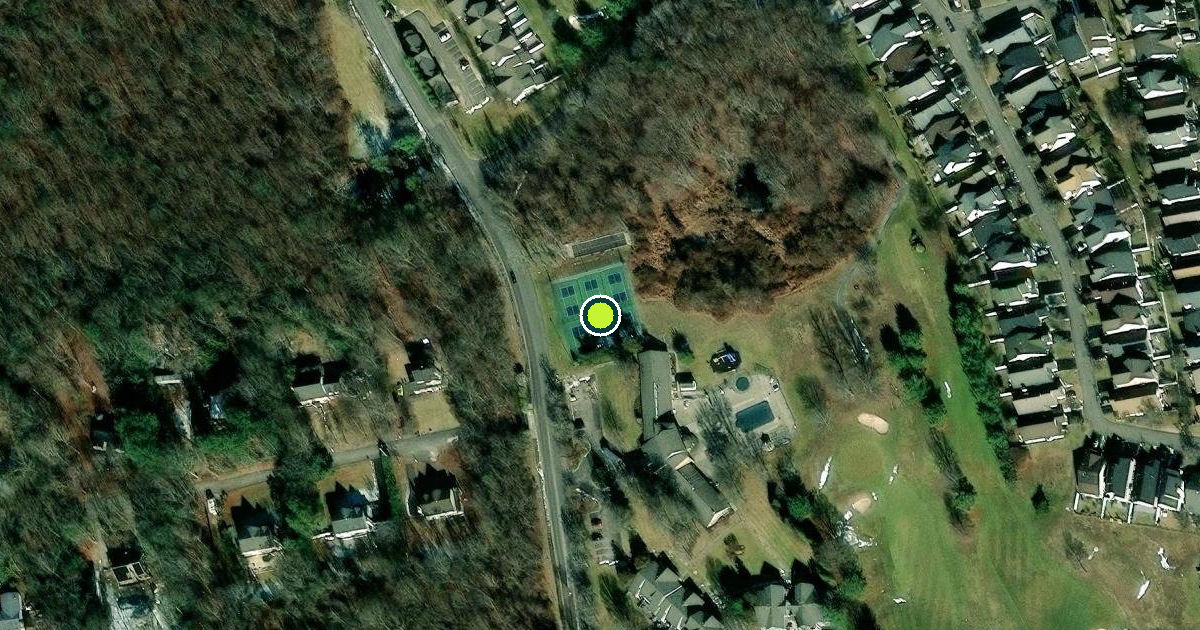 Satellite view of Suffolk County Pickleball Courts