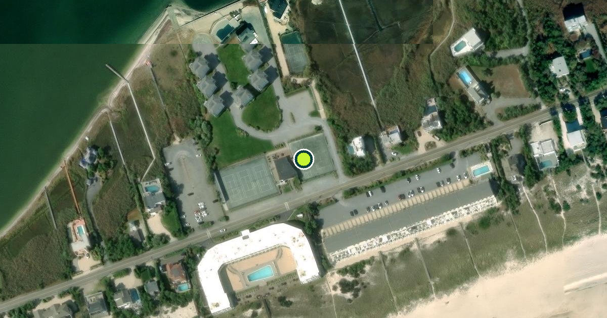 Satellite view of Suffolk County Pickleball Courts