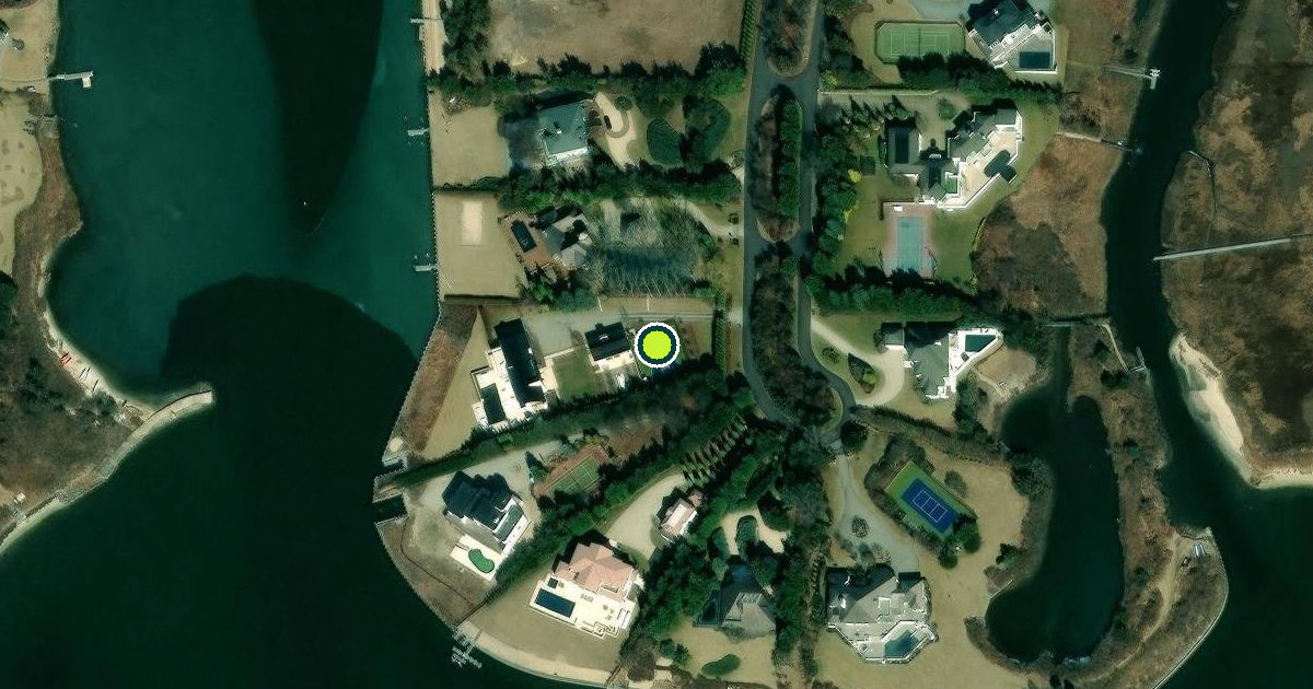 Satellite view of Suffolk County Pickleball Courts