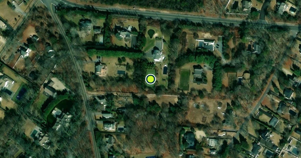 Satellite view of Suffolk County Pickleball Courts
