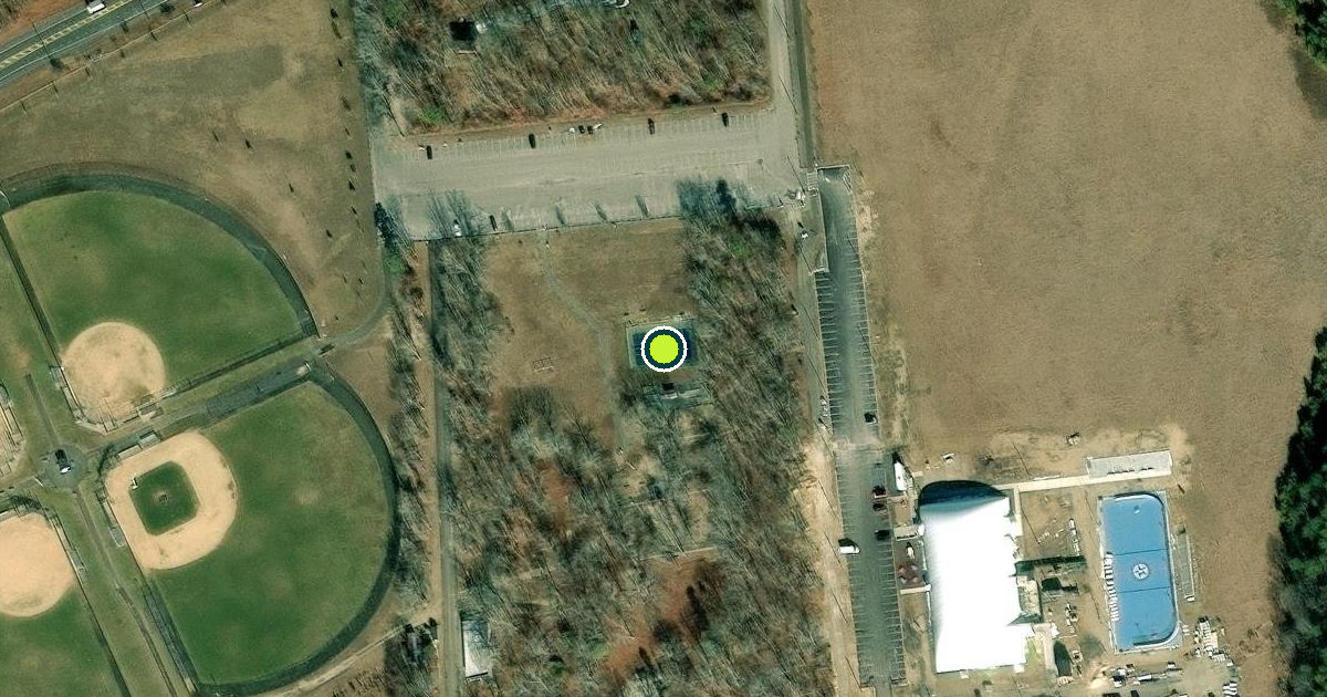 Satellite view of Suffolk County Pickleball Courts