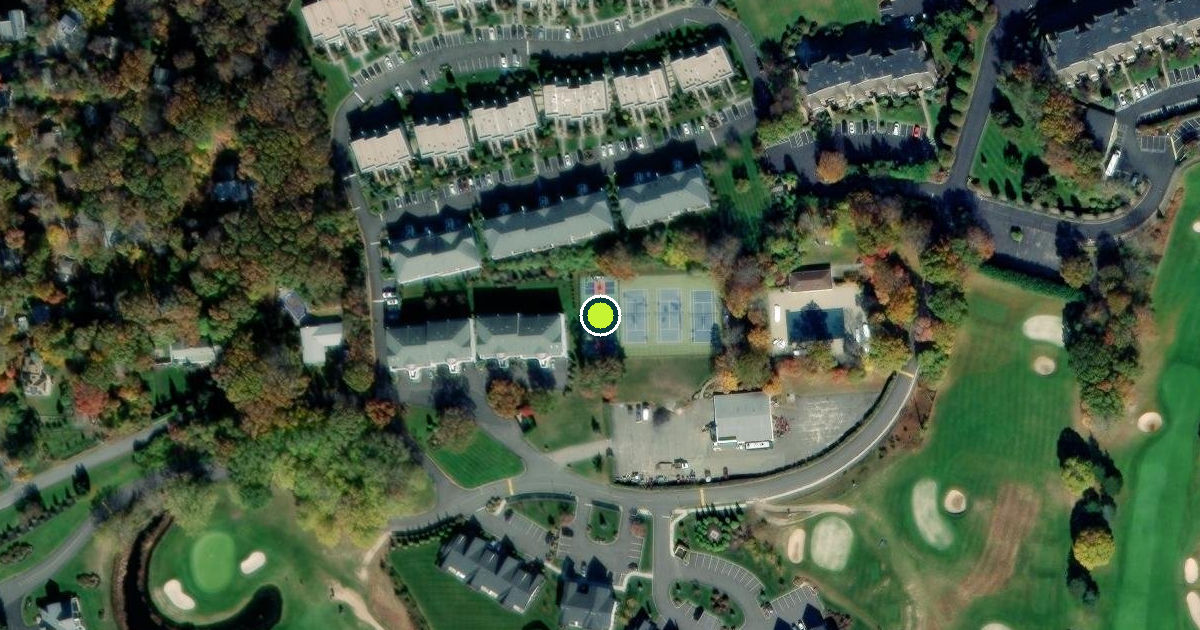 Satellite view of Suffolk County Pickleball Courts