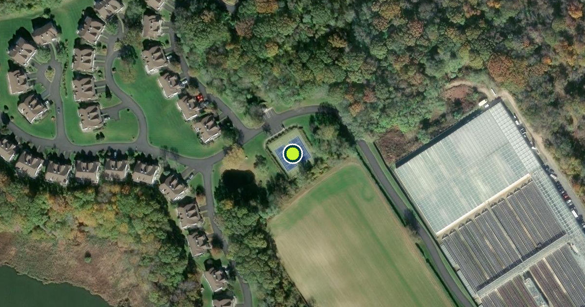 Satellite view of Suffolk County Pickleball Courts