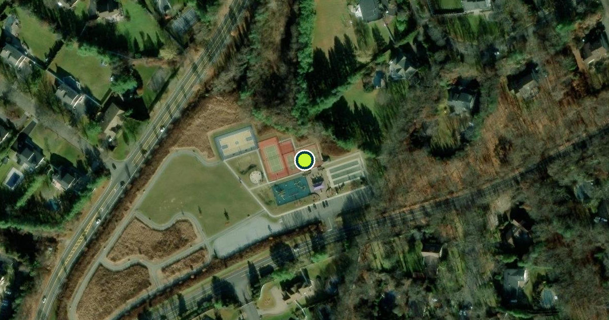 Satellite view of Suffolk County Pickleball Courts