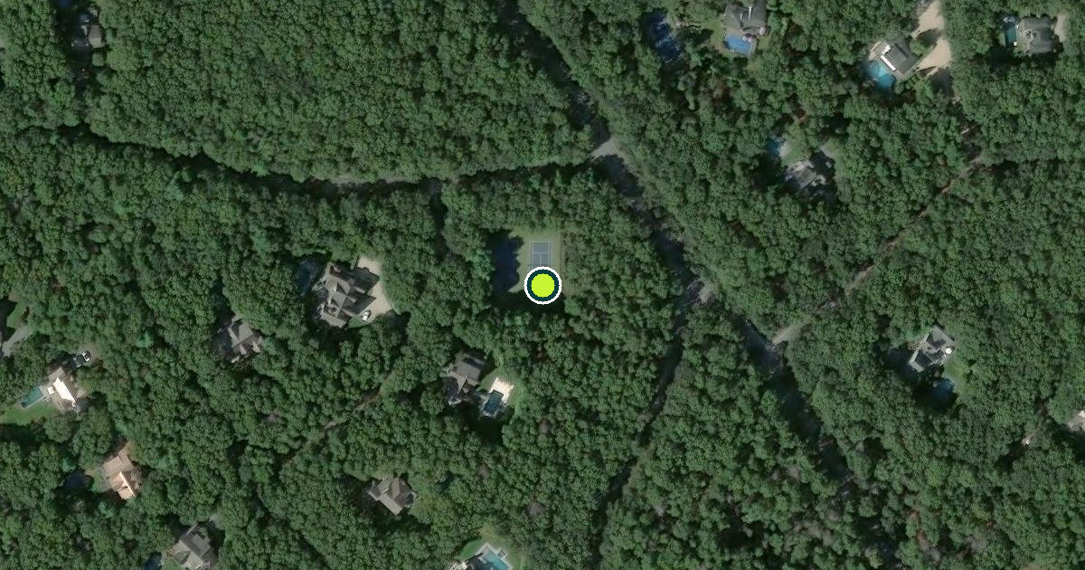 Satellite view of Suffolk County Pickleball Courts