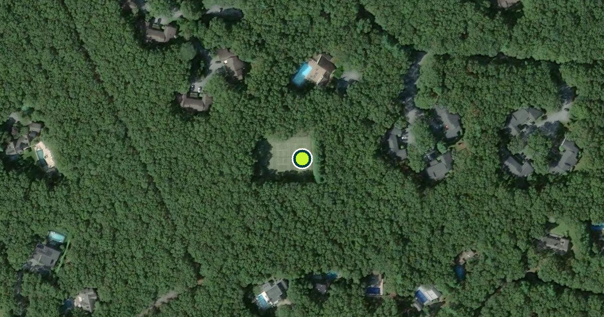 Satellite view of Suffolk County Pickleball Courts