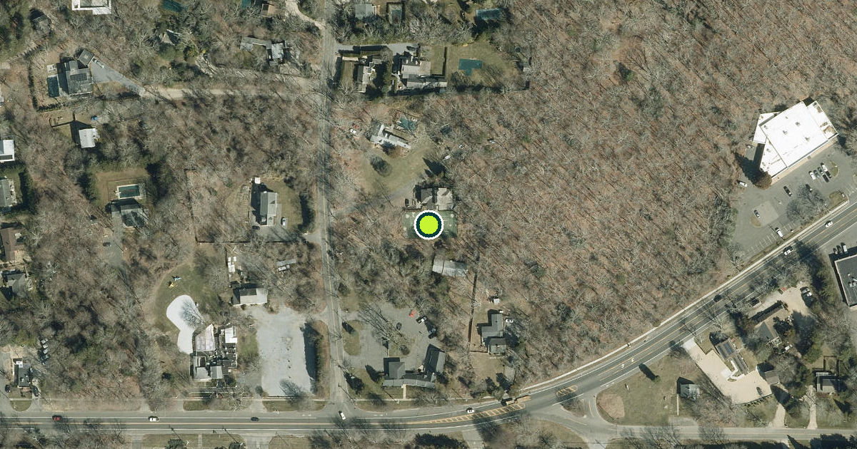Satellite view of Suffolk County Pickleball Courts
