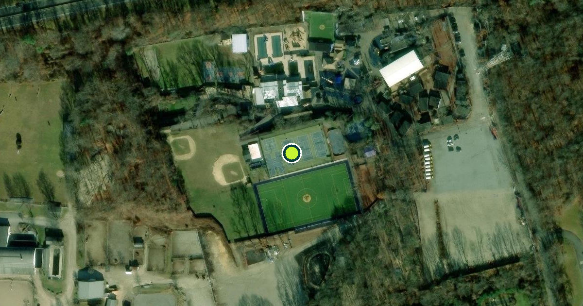 Satellite view of Suffolk County Pickleball Courts