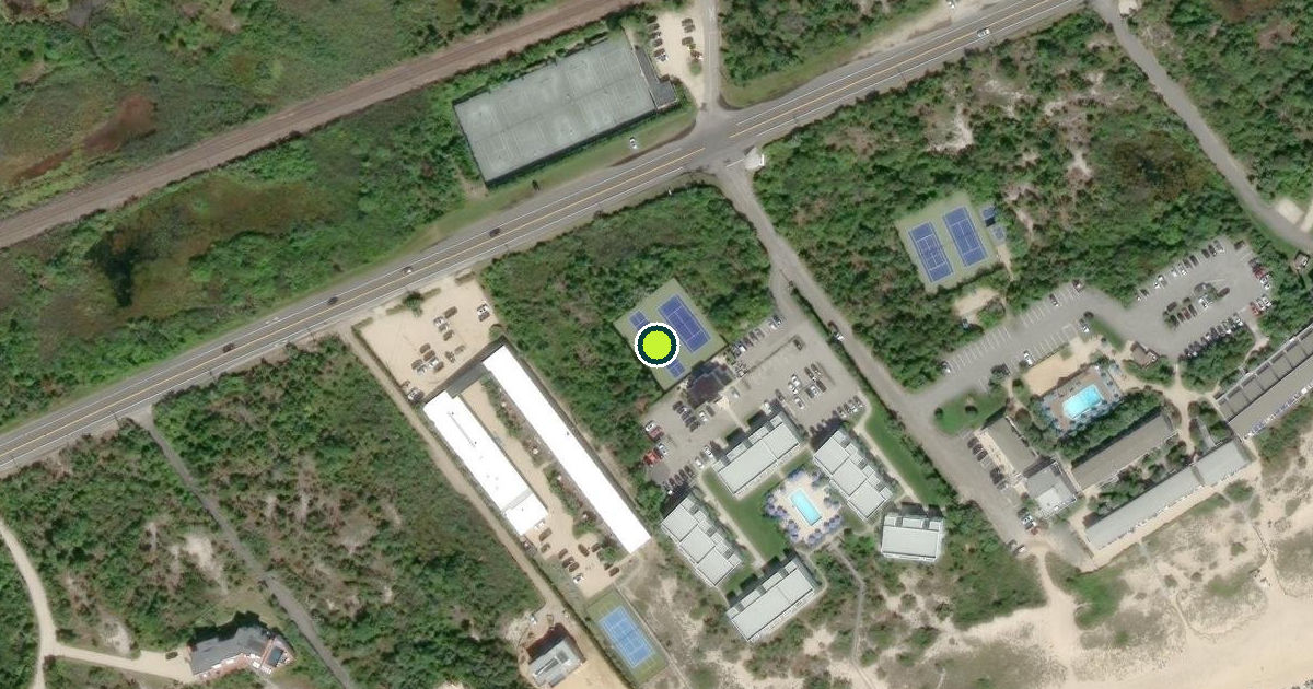 Satellite view of Suffolk County Pickleball Courts