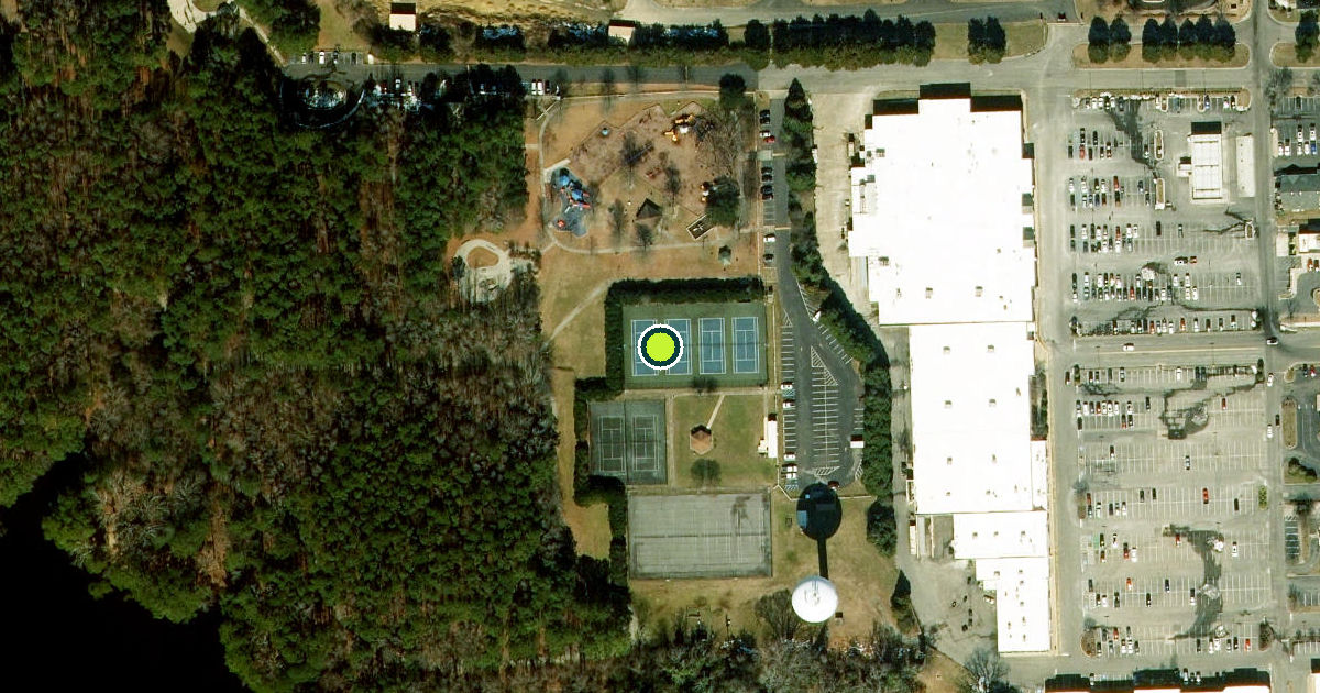 Satellite view of Suffolk Pickleball Courts