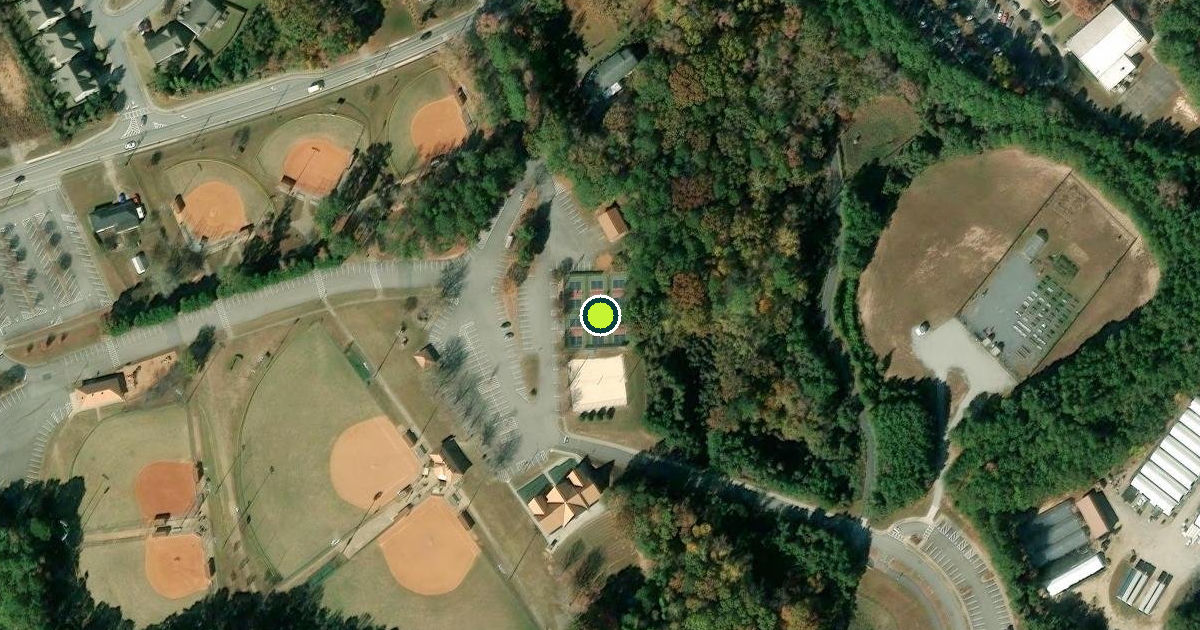 Satellite view of Sugar Hill Pickleball Courts