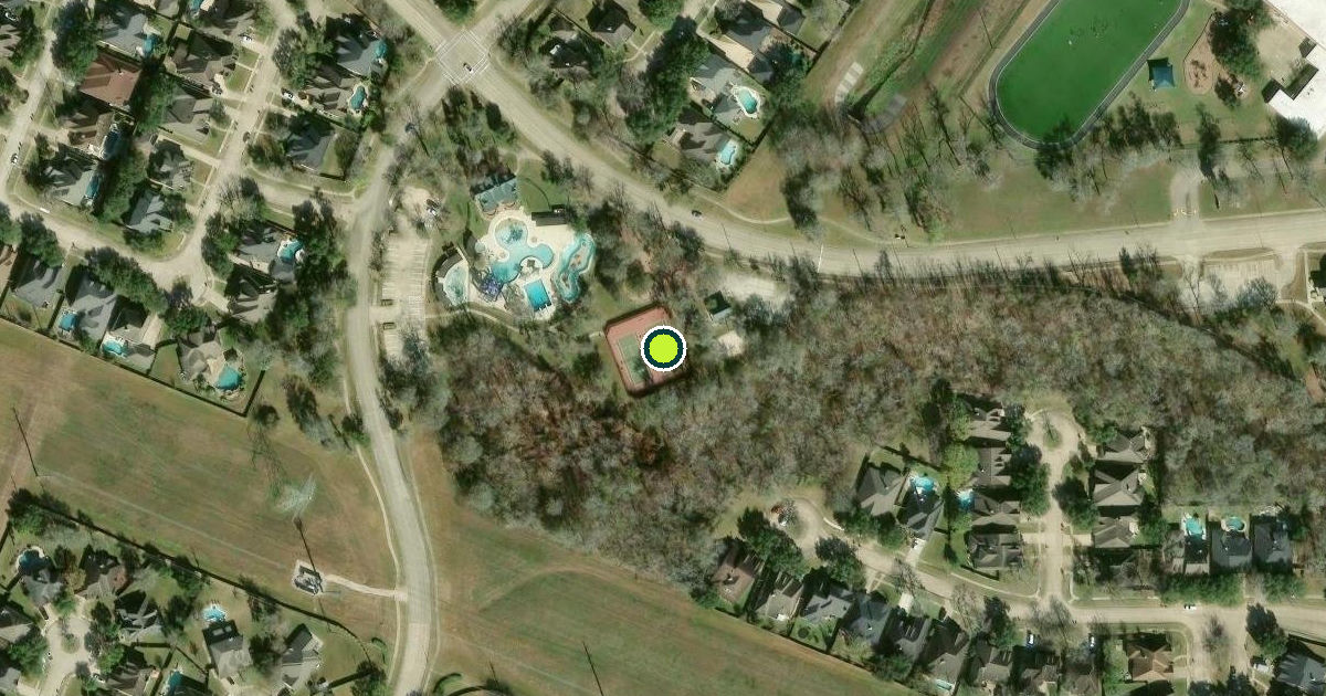 Satellite view of Sugar Land Pickleball Courts