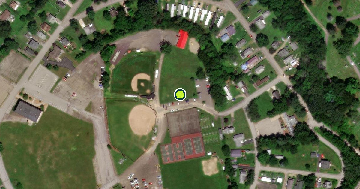 Satellite view of Sugarcreek Pickleball Courts
