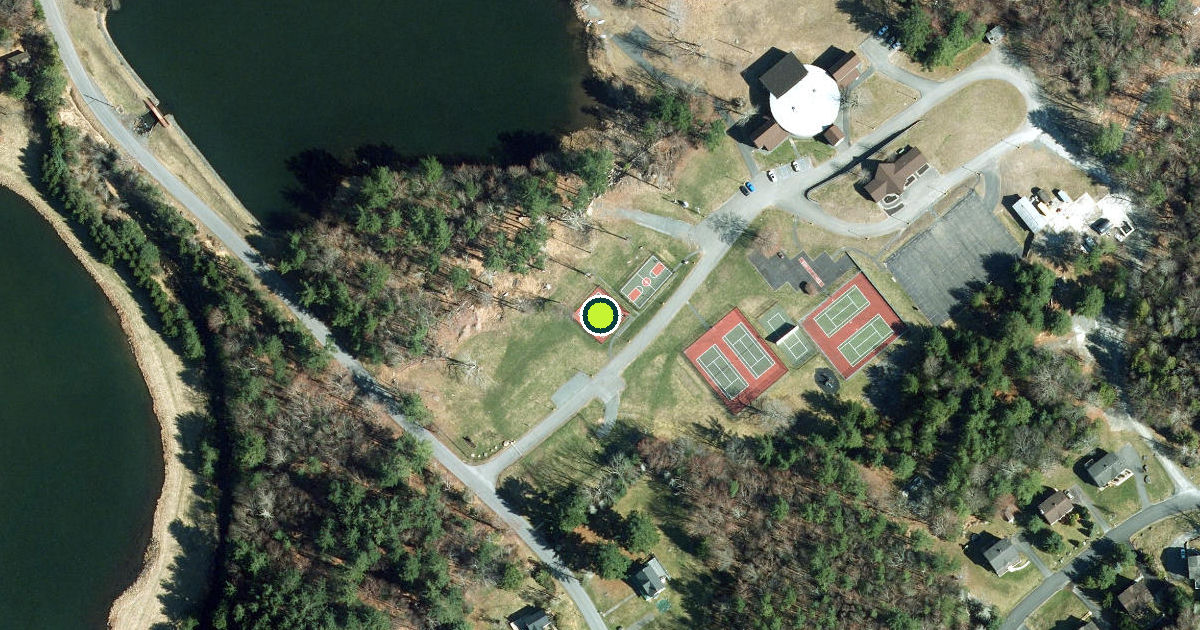 Satellite view of Sullivan County Pickleball Courts