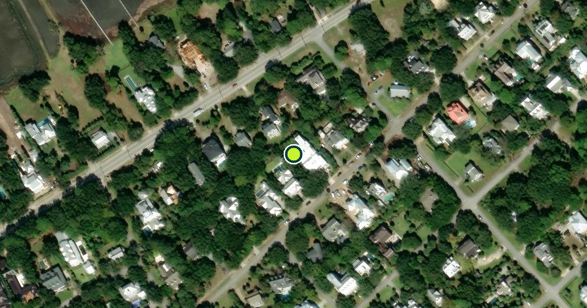 Satellite view of Sullivan's Island Pickleball Courts