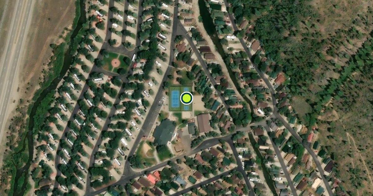 Satellite view of Summit County Pickleball Courts