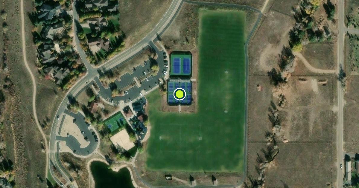 Satellite view of Summit County Pickleball Courts