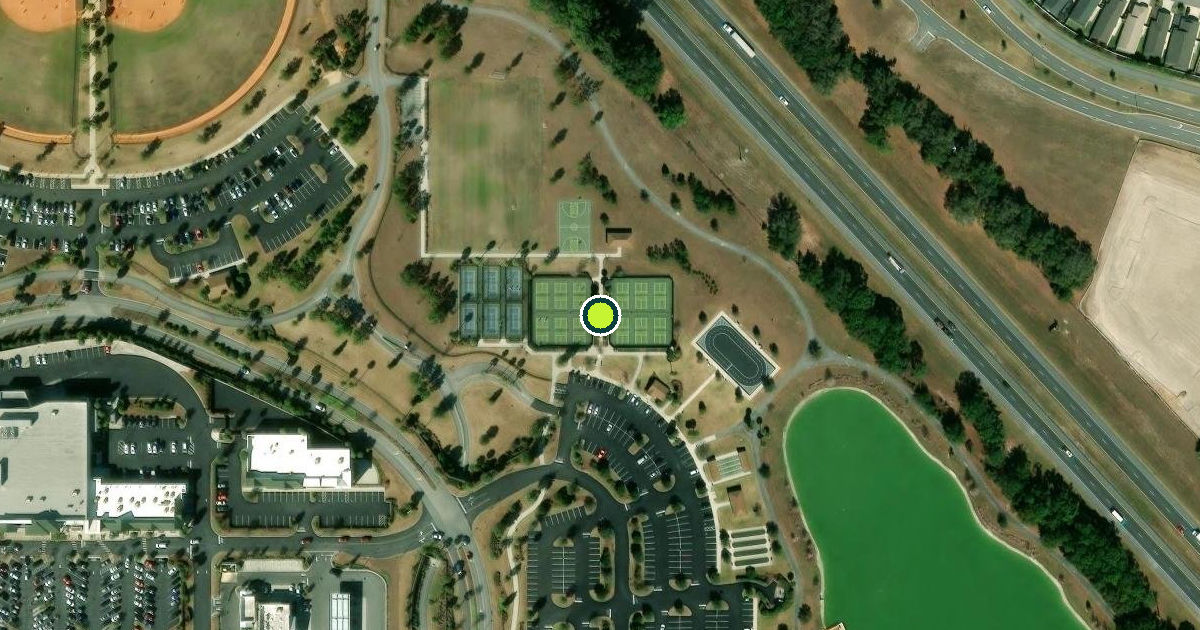 Satellite view of Sumter County Pickleball Courts