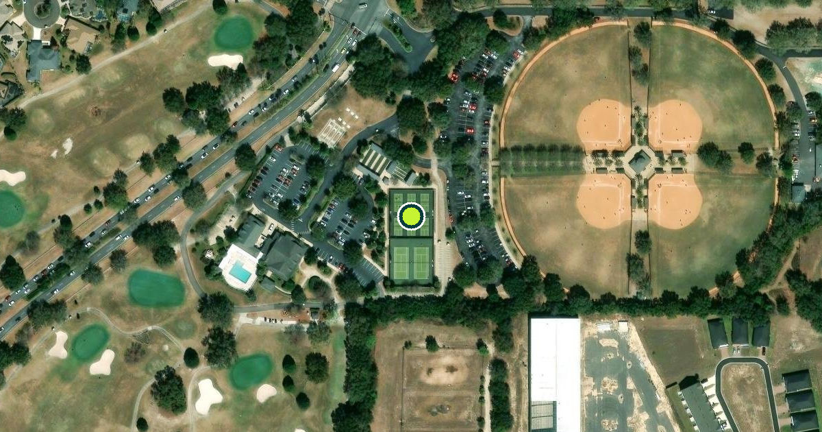 Satellite view of Sumter County Pickleball Courts