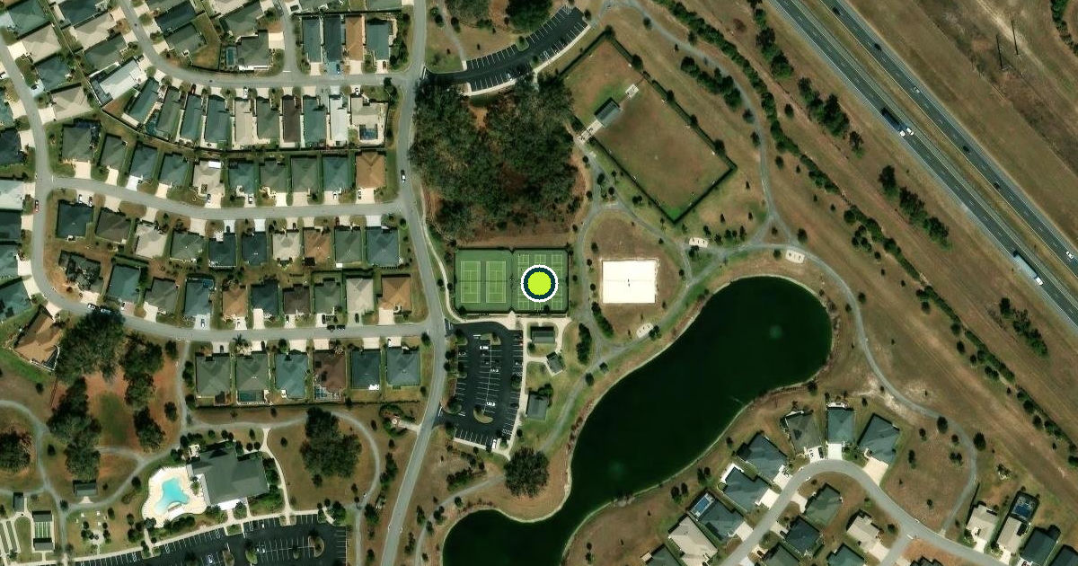 Satellite view of Sumter County Pickleball Courts
