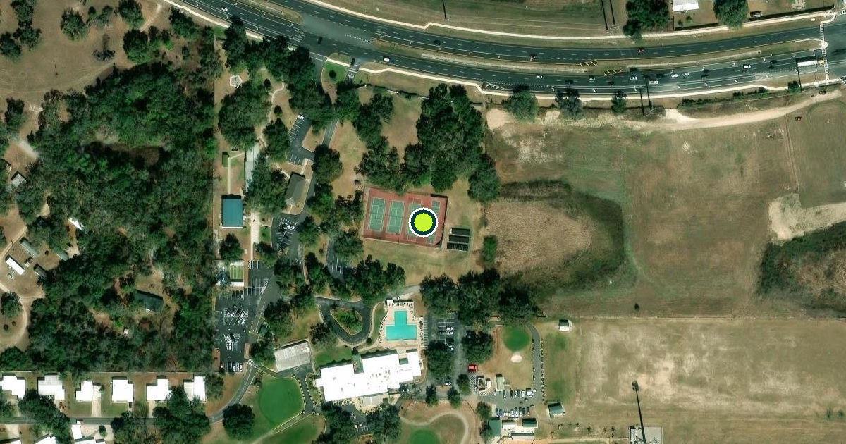 Satellite view of Sumter County Pickleball Courts