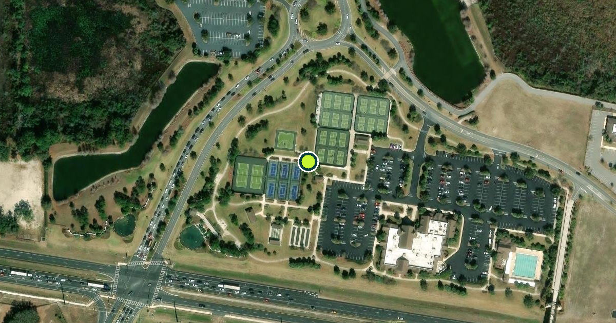 Satellite view of Sumter County Pickleball Courts