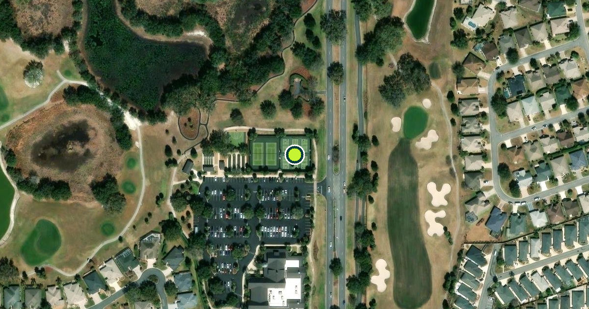 Satellite view of Sumter County Pickleball Courts