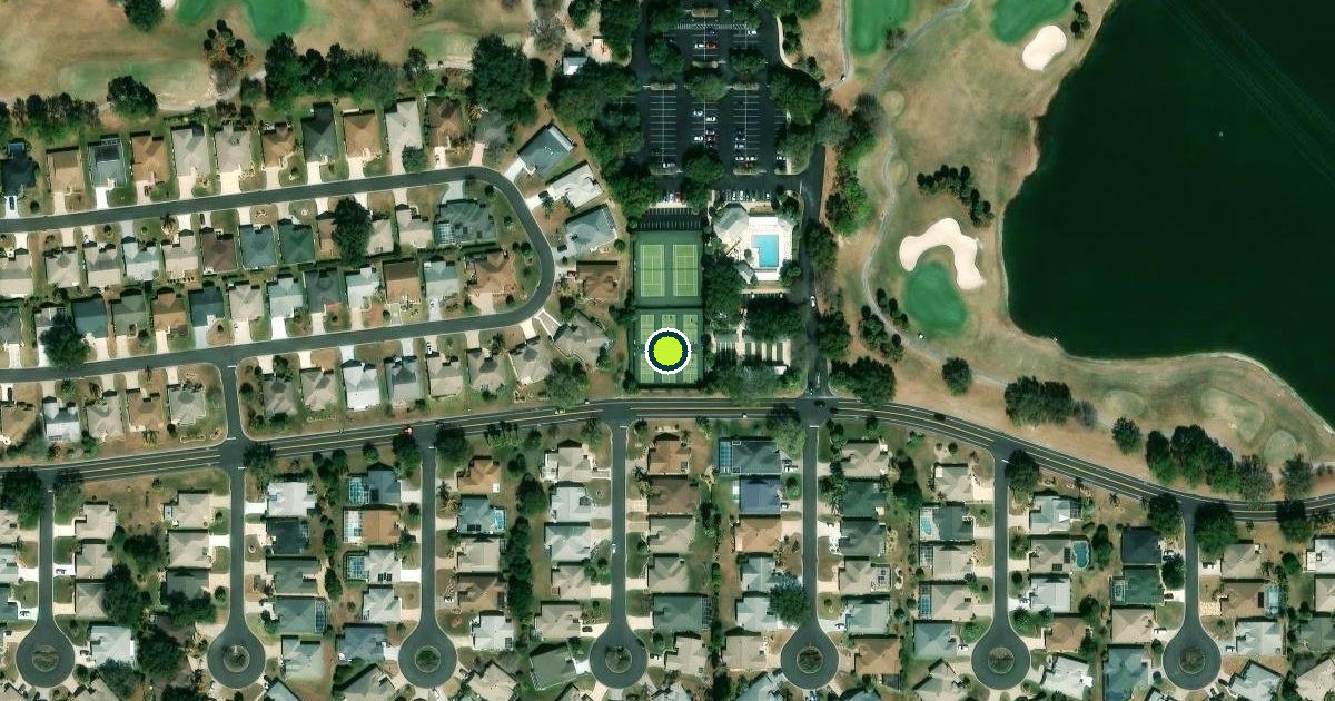 Satellite view of Sumter County Pickleball Courts