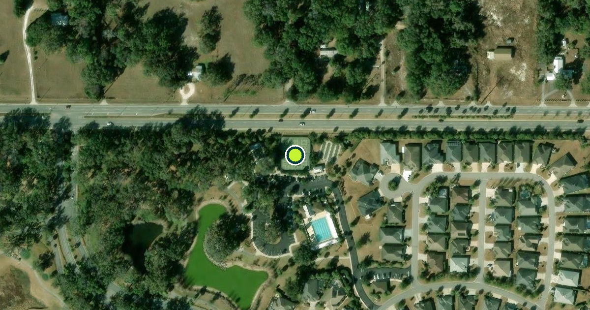Satellite view of Sumter County Pickleball Courts