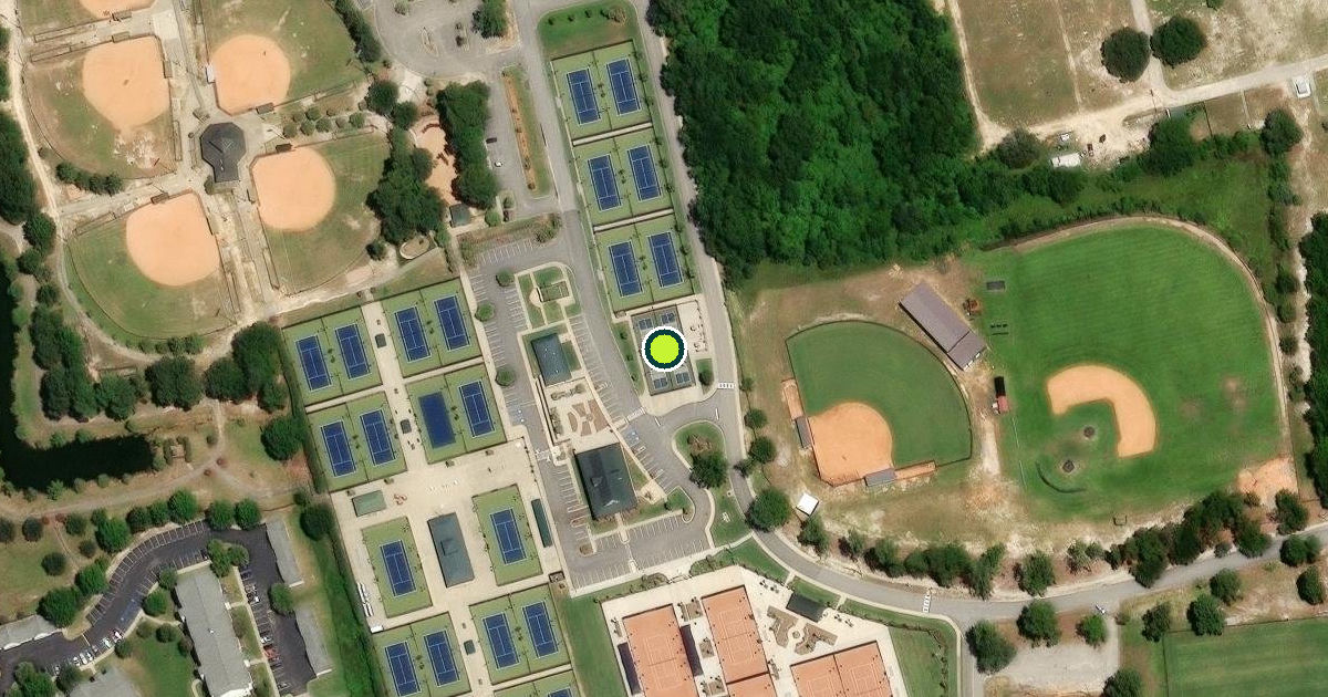 Satellite view of Sumter Pickleball Courts
