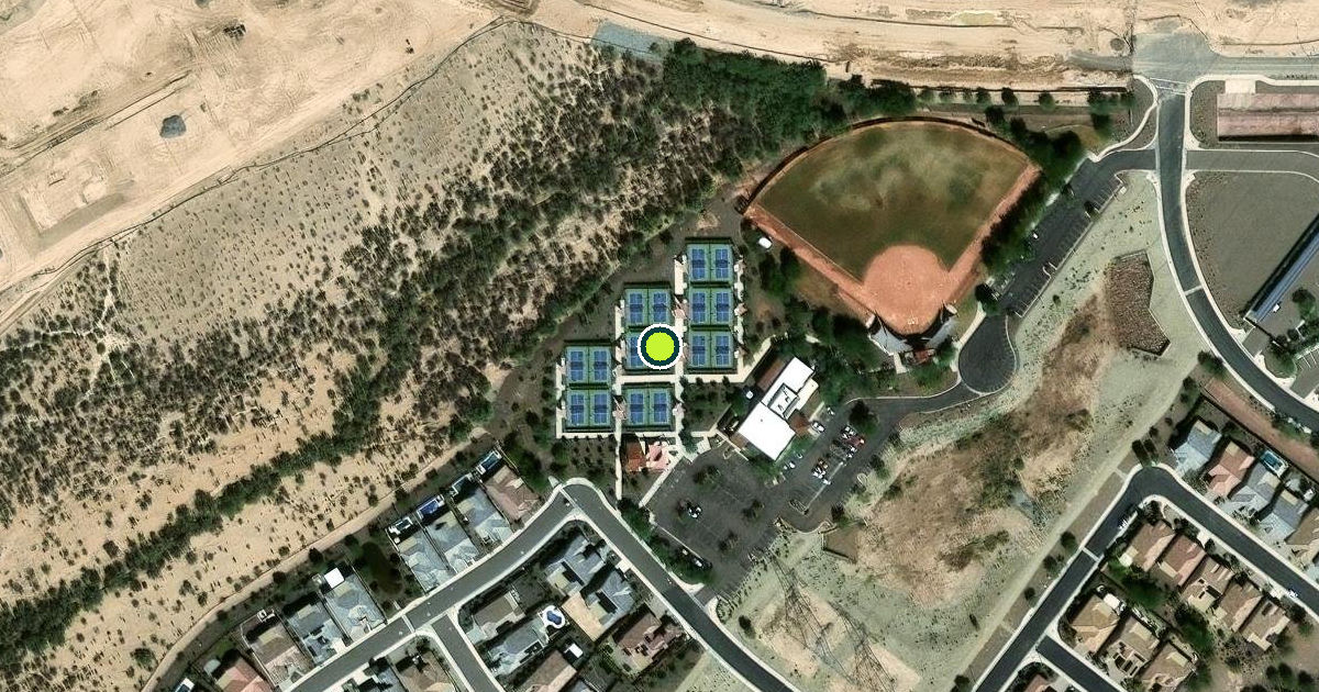 Satellite view of Sun City Festival Pickleball Complex