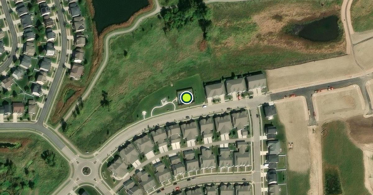 Satellite view of Sun Prairie Pickleball Courts