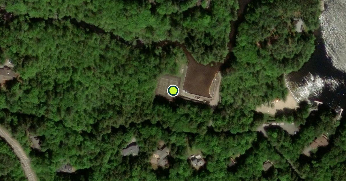 Satellite view of Sunapee Pickleball Courts