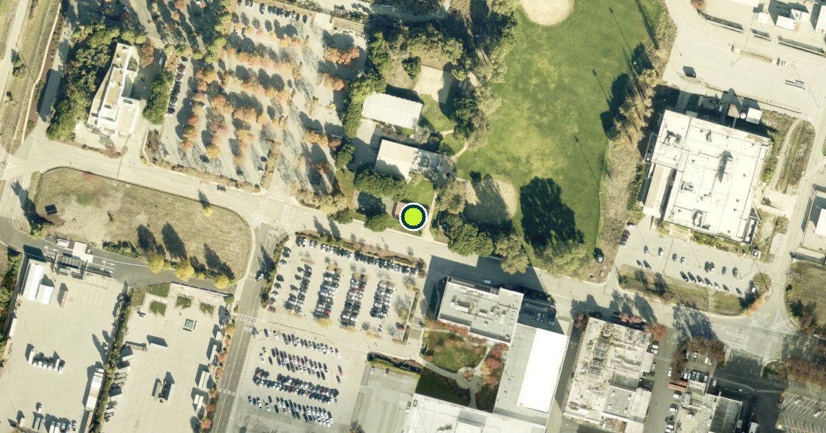 Satellite view of Sunnyvale Pickleball Courts